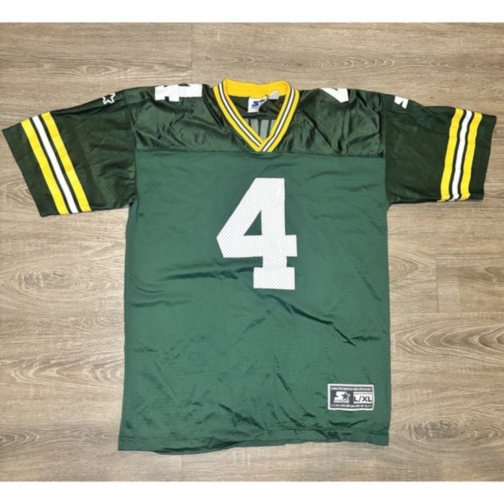 Vintage 90s Starter Brett Favre‎ Green Bay Packers Jersey NFL Football Mens L/XL